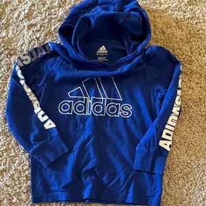 Adidas Kids Royal Blue Hoodie with Logo